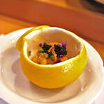 "毛蠘（けがに）"＋"海膽（うに）"＋俄羅斯（ヲロシア）"鱘子醬（てふざめのこしほづけ）"