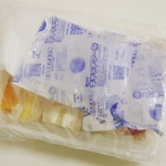 ホソカワ - 三種のフルーツサンド（保冷剤もつけてくださった、2012年5月）