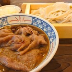 元祖 熊谷うどん 福福 - 完全御予約メニュー！　松阪牛の肉汁うどん　A5ランクの松阪牛約120ｇ使用　　　因みに、こちらが、日本テレビ　秘密のケンミンSHOW極で紹介されたメニューでございます。