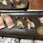 味露寿司 - 中トロと鳥貝の握り