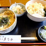 Sobadokoro Tanaka - “玉子丼とたぬきそば”