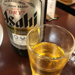 金楽 - 瓶ビール（中）650円