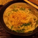 うどん 丸香 - 天カス追加の図