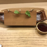 赤坂 菊乃井 - 昼懐石１２１００円。向付。屋形船のイメージですね(^｡^)