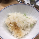 赤坂 菊乃井 - 昼懐石１２１００円。新生姜御飯、二膳目。爽やかな香りで、ペロリといただきました（╹◡╹）