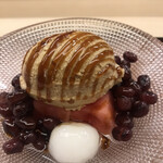 赤坂 菊乃井 - 昼懐石１２１００円。黒蜜アイスクリーム フルーツみつ豆。みつ豆が、甘味屋さんのものよりも優れていると思います。僅かに芯を残しつつ、柔らかく仕上げた、豆が、絶品です（╹◡╹）（╹◡╹）