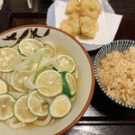 うどん すだち屋 - スダチうどん