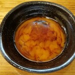 Ichiba Shokudou Ekimaeya - 黄身じょう油（混ぜた後）。