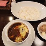シエル - ビーフカレー (チーズトッピング)+なす