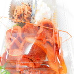 Soba Chou Basu Senta Maeten - 生姜焼き弁当　５００円（税込）の惣菜のパック【２０２０年５月】