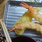 魚庭本店 - ジャッンボえびと穴子の天ぷら