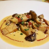 ル ポタジェ - つくしのフランと 　色々きのことリ・ド・ヴォーのフリカッセ