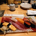 鮨 肴舞 - ランチ寿司（握り）