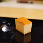 三笠鮨 - "雞蛋糕（にはとりのたまごやき）"、對蝦（くるまえび）＋毛蠘（けがに）