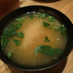 日本橋 天丼 金子半之助 - 味噌椀