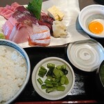 Uokin Shiirebu Maguroka - 仕入部の賄い刺身定食
