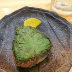 焼き鳥 ばかちん - 備長炭の香りもうまい、特製焼きおにぎり230円