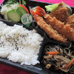 海幸 - アジフライ・エビフライ弁当　600円