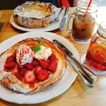 The Original Pancake House - プレーンと限定のいちごのダッチベイビー☆