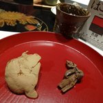 鮨おばな - 穴子と真子鰈の肝の醤油煮