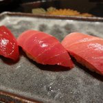 鮨おばな - このグラデーション。きれいだ。