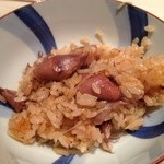 くろぎ - 蛍烏賊と新生姜のご飯