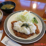 チャールスとん - しぐれロースカツ定食　1510円