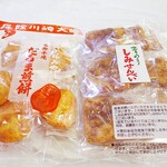 Tsutaya - だるま煎餅しょうゆ味350円税込ｗ　しみせんべい青のり430円税込ｗ