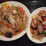 蘭苑飯店 - あんかけ焼きそば、いかの野菜あんかけかな＾＾；