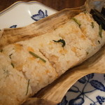 割烹 喜作 - 24年5月　お土産用のハラス炊込みご飯　中身
