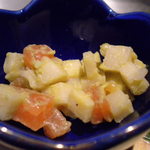 鉄板焼レストラン八景 - 筍とサーモンの和え物