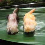 量平寿司 - 鳥貝とアオヤギ