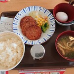 すき家 - 2020年6月　あらびきソーセージ朝食（3枚盛り）ご飯並　480円