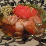 北斎茶房 - 鶏肉とトマトのおでん