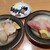 金沢まいもん寿司 - 貝三昧（ほっき貝・ほたて・てい貝）660、日替わり三昧（柳はちめ・金時鯛・あおりいか）660円税別　2020.3
