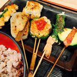 雲仙 - 料理写真:Bランチは6串。