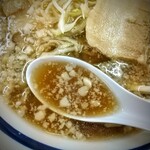 手打ちラーメン 森清 - 腹脂！ネーミングで引く人が多いですが背脂やラードと言われれば判りません。