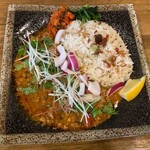 スパイスフォース - チキンココナッツシャバ2キーマカレー