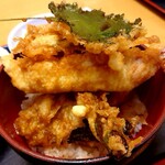 名水手打そば処 大草 - ～セットの天丼～