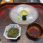 日本料理 晴山 - アオリイカ、マコガレイ