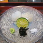 日本料理 晴山 - アオリイカ、マコガレイ