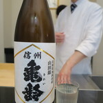 日本料理 晴山 - 信州亀齢 兵庫県加西市産 山田錦