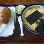 Irifune - スティックカツライスセット（玉子とじ蕎麦）