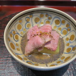 日本料理 晴山 - 佐賀牛、冬瓜煮