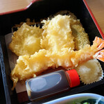 かっすい亭 - 天ぷら　海老・イカ・茄子・芋・ししとう