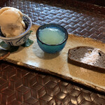 季より - お昼のコースより甘味盛り合わせ