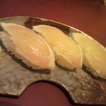 福山ニューキャッスルホテル ビアホール - 寿司３貫 ④