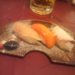 福山ニューキャッスルホテル ビアホール - 寿司３貫 ⑤