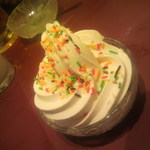 福山ニューキャッスルホテル ビアホール - バニラアイス（＋チョコトッピング）