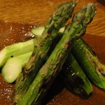 炭焼巧房　源 - 岡山　太アスパラ塩焼